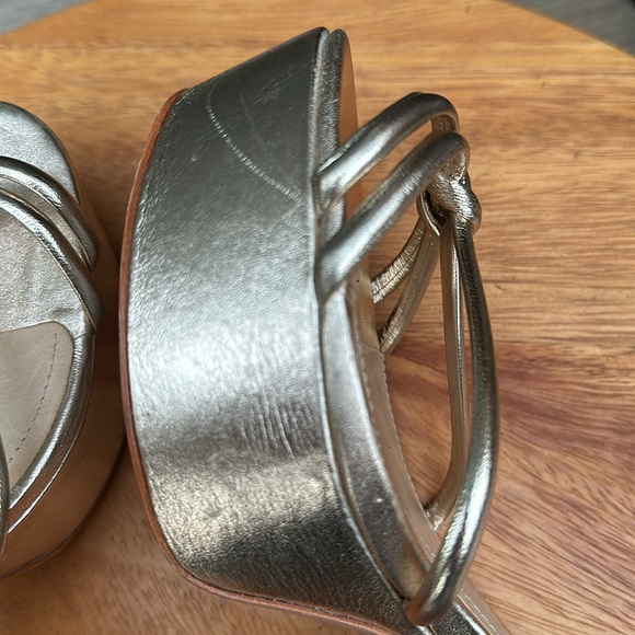 SCHUTZ Gold Platform Sandals - Picture 9 of 16